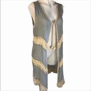Crochet Cardigan Vest Vivid Collection of NY